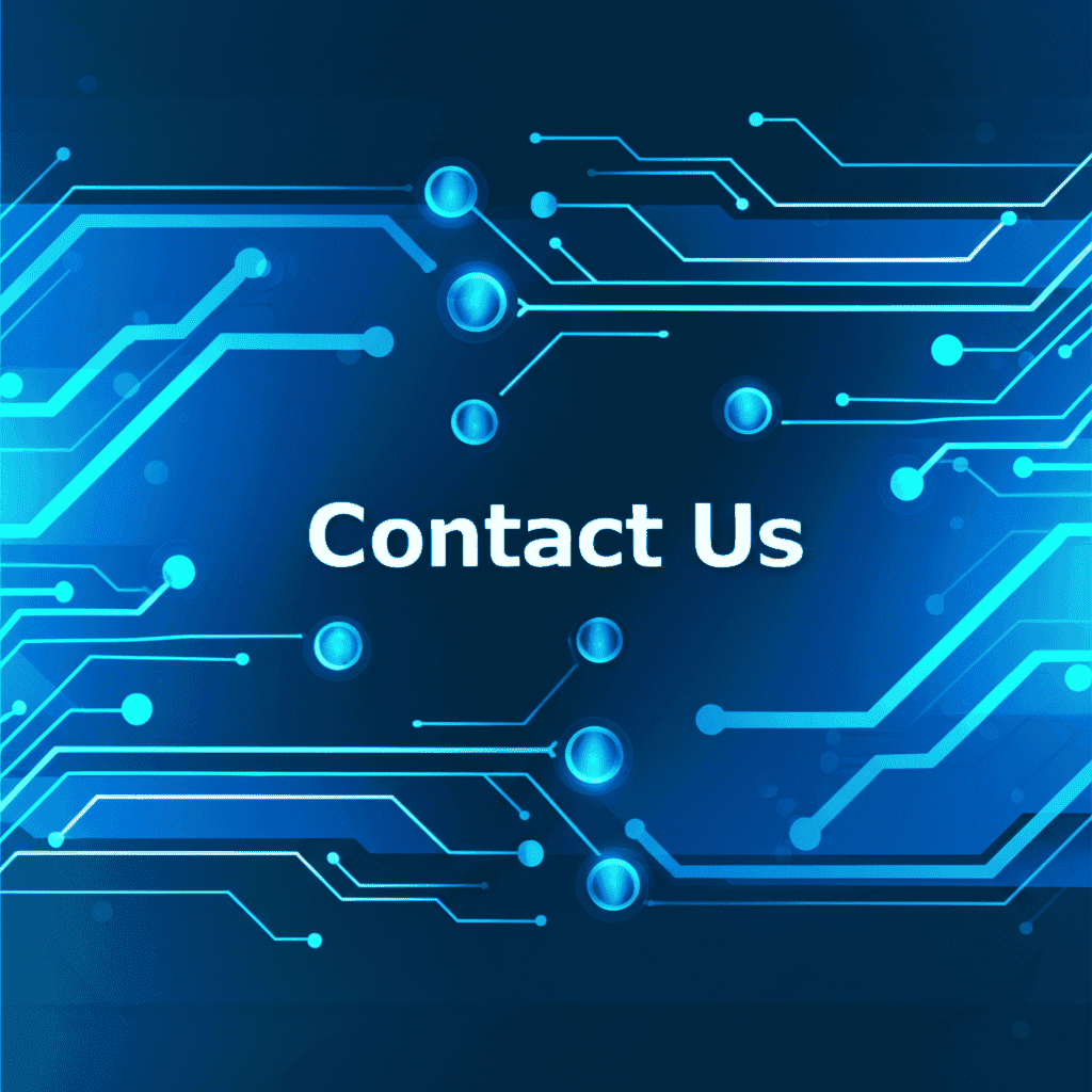 An illustration of a diverse group of people connecting and communicating, representing contact and support services.